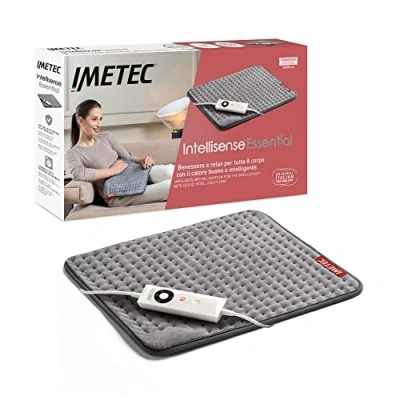 Bild av Imetec Intellisense Comfort, mångsidig värmedyna, lämplig för hela kroppen, snabb uppvärmning, allergivänligt tyg, 5 temperaturer, elektriskt säkerhetslås, tvättbar, 40x35 cm, 16785