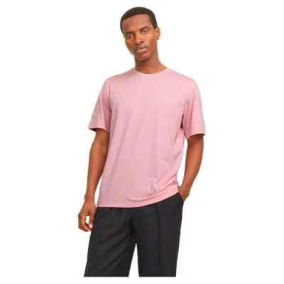 Bild av JJEPAULOS Tee SS Crew Neck NOOS, Rosa nektar/detalj: melerad, XXL