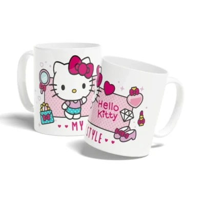 Bild av Konix Hello Kitty Mug Keramisk mugg 320 ml med min stil vit