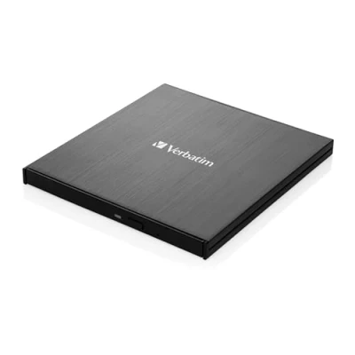 Bild av Verbatim 43888 Extern Slimline Blu Ray Brännare, Ultra HD 4K, Svart
