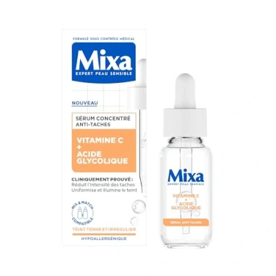 Bild av Mixa Koncentrat mot fläckar för tråkiga färger berikad med C vitamin och glykolsyra 30 ml