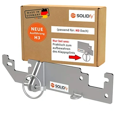 Bild av SOLIDfy® Bakdörrslås, H3 tak, inbrottsskydd, bakdörr Prick Stop säkring