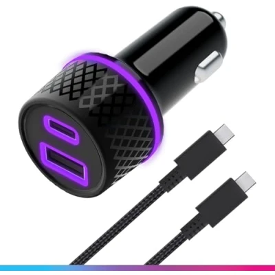 Bild av Oniverse Mobile device charger Portable gaming console Black Cigar lighter Fast charging Auto 60W 1.5