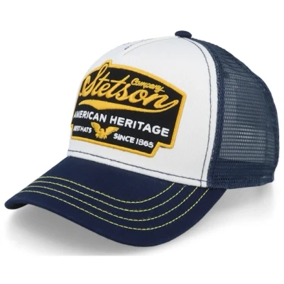 Bild av Stetson American Heritage Trucker Keps Small Barn/Herrar meshkeps basebollkeps snapback cap Snapback, med skärm Sommar Vinter One Size mörkblå
