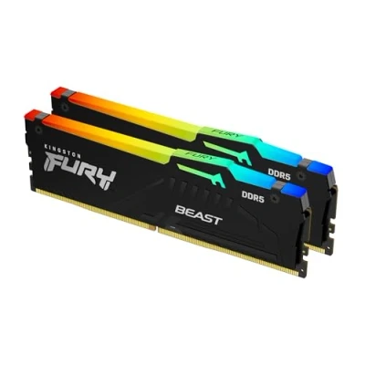 Bild av Kingston FURY Beast Svart RGB EXPO 16 GB 6000MT/s DDR5 CL30 DIMM Fast Computer Gaming minne 2 kit KF560C30BBEAK2