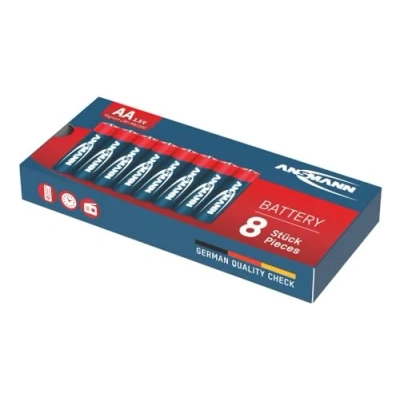 Bild av Ansmann LR6 1,5 V Mignon AA alkaliskt batteri (paket med 8)