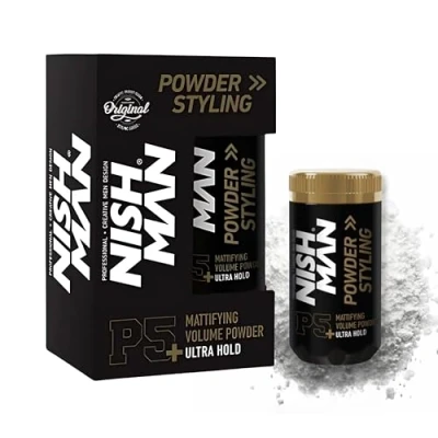 Bild av Nishman Hårstylingpulver 20 g, maximal volym och textur, perfekt hårstyling, pulver för flexibel hållning, matt finish (20 P5, Mattifying Volume Ultra Hold)