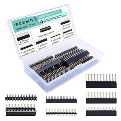 Bild av GeeekPi 2x20 40 Pin Stacking Female Header Kit för Raspberry Pi 4B/3B +/3B/2B/B +/A +/Zero (Zero W) /Jetson Nano/Tinker board (7 specifikationer) (13 st totalt)