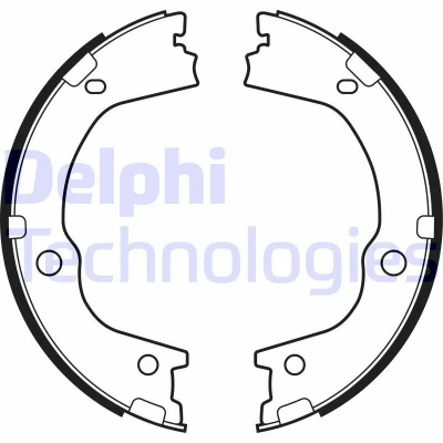 Bild av Bromsbackar, sats, parkeringsbroms DELPHI LS2159