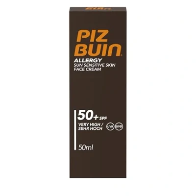 Bild av Piz Buin, Allergy Face Cream Spf50+ 50 Ml, Solkräm, Mångfärgad, U, Unisex Vuxen