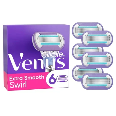 Bild av Gillette Venus Extra Smooth Swirl Rakblad 6 st