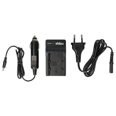 Bild av vhbw laddare laddkabel nätdel med billaddare för Samsung HMX F80, H200, H200BP, H203, H203BN som IA BP210, BP210E.