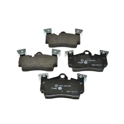 Bild av HELLA 8DB 355 011 471 Jeu de plaquettes frein préparé pour indicateur d&#039;usure avec masses d&#039;équilibrage PORSCHE: Cayenne, AUDI: Q7