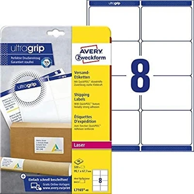 Bild av Avery BlockOut fraktetiketter L7165 40