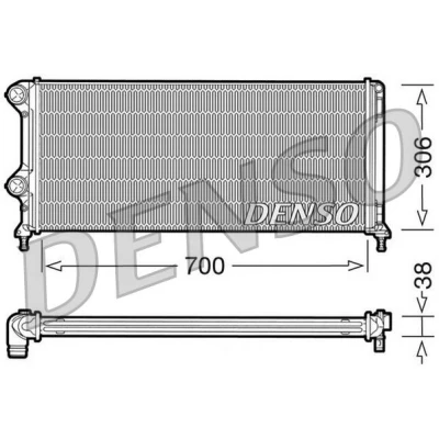 Bild av Kylare, motorkylning Denso DRM09060