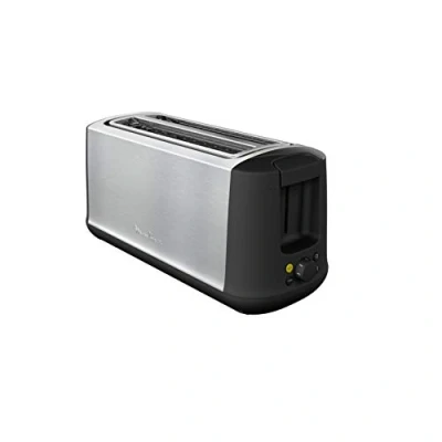 Bild av Moulinex Subito 4 brödrost, 2 långa slitsar, 1 700 W, eko läge, termostat 7 positioner, brödcentrering LS342D10, rostfritt stål
