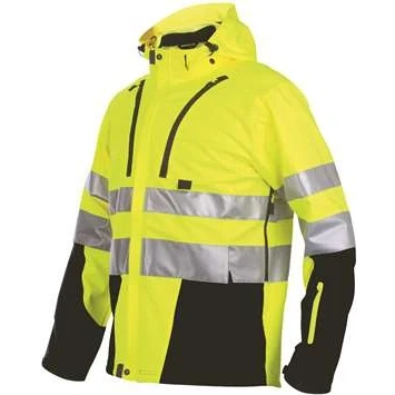 Bild av Softshelljacka, Varsel, Klass 3, Gul/svart, S