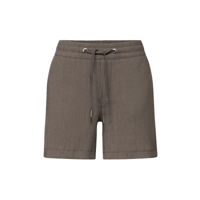 Bild av Street One strukturshorts för kvinnor, Mörkt tumbled beige, 44W
