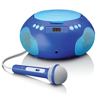 Bild av Lenco SCD 620BU Portable radio/ CD player w. MIC.