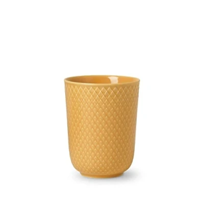 Bild av Lyngby Porcelain Rhombe Mug 33 cl Mugg Yellow H: 10,5 Ø: 8,5 cm