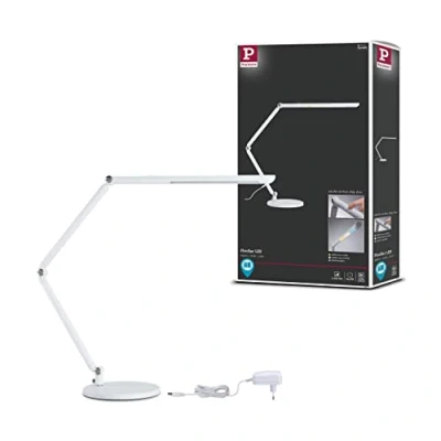 Bild av Paulmann 78911 LED skrivbordslampa FlexBar Vit Strömbrytare Tunable inkl. 1x10,6 Watt dimbar Assistentlampor Bordslampa 3000 K