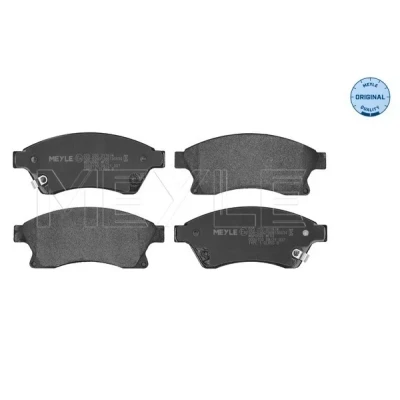 Bild av MEYLE 025 250 3118/W Jeu de plaquettes frein ORIGINAL Quality Essieu avant avec indicateur d&#039;usure tôle anti bruit OPEL: Astra J 5 portes