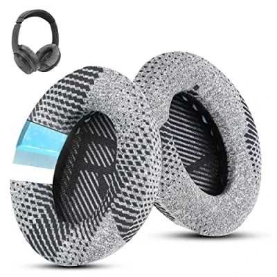 Bild av Wzsipod Cooling Gel QuietComfort 35/QC 35ii Ersättande öronkuddar för Bose hörlurar, kompatibla med QC45 QC35 QC25 QC2 QC15/Around Ear 2 AE2i AE2w/SoundTrue &amp; SoundLink serien (grått tyg)