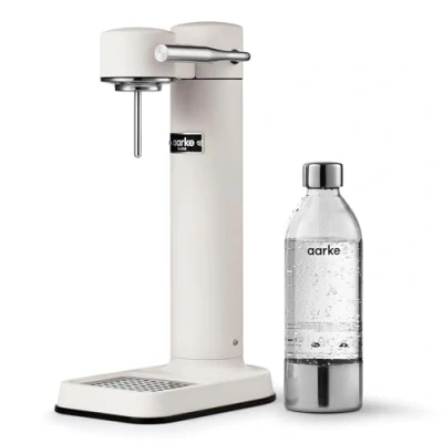Bild av Aarke Carbonator 3, Kolsyremaskin i Rostfritt Stål med BPA fri Flaska (800ml), Mattvit