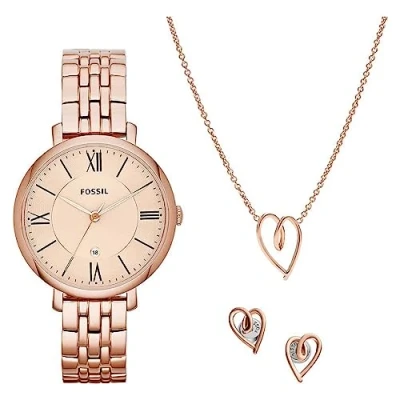 Bild av Fossil Jacqueline HAND DATE Klocka Rose goldcoloured, Storlek: One Size, gold coloured