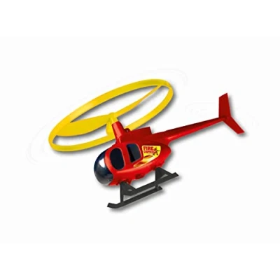 Bild av Paul Günther 1676 Fire Copter, propellerspel för barn från 4 år, fluga helikopter med starthandtag, bra flygeegenskaper, rotordiameter ca 12,5 cm, perfekt som gåva, flerfärgad