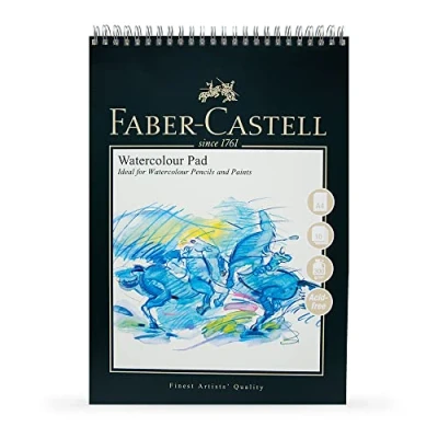 Bild av Faber Castell Art &amp; Graphic spiralbindning akvarellblock, A4 300 g/m² block med 10 ark