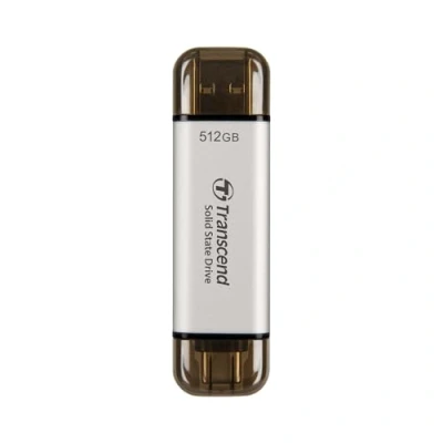 Bild av Transcend ESD310S bärbar SSD 512 GB USB Type A, typ C 10 Gbit/s PS4/PS5 kompatibel, grå TS512GESD310S