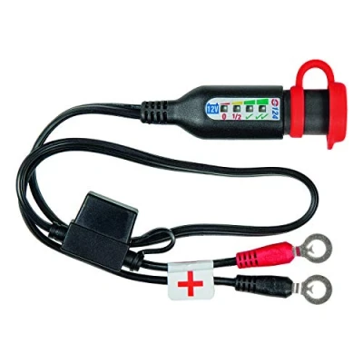 Bild av TecMate OptiMATE monitor O 124, permanent batteriledning för motorsport med inbyggd batteristatus/laddningssystem 12 V blybatterier
