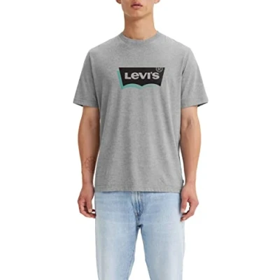 Bild av Levi&#039;s Relaxed FIT TEE Tshirt med print, Storlek: XS, Mottled grey