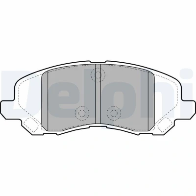 Bild av DELPHI LP2038 Jeu de plaquettes frein avec indicateur d&#039;usure tôle anti bruit accessoires JEEP: Compass, Patriot, DODGE: Caliber