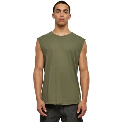 Bild av Urban Classics OPEN EDGE Sleeveless Linne, Storlek: Large, Olive