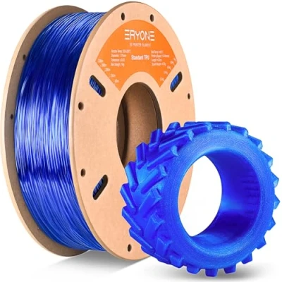 Bild av Eryone TPU filament 1,75 mm, till 3D skrivare, 1 kg, spole, 0,05 transparent blått
