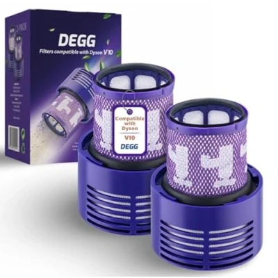 Bild av DEGG Hepa filter lämpligt för Dyson V10 tvättbar ersättning filterdelar hållbar premiumkvalitet 2 stycken