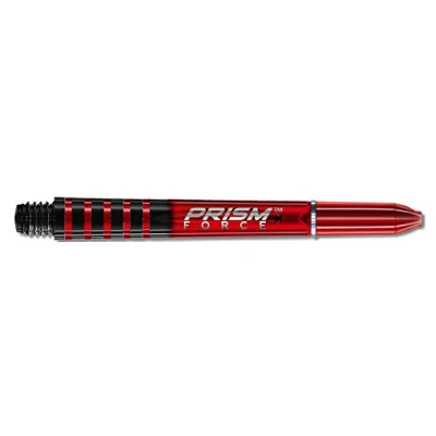 Bild av WINMAU Prism Force röd, medium, polykarbonat, dartstjälkar, 1 set per förpackning (totalt 3 skavor)