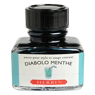 Bild av J.Herbin 13033T bläck för reservoarpennor, 30 ml, pepparmyntgrön