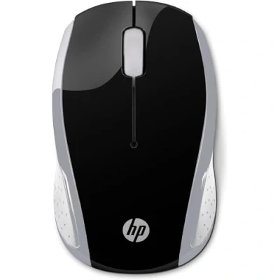 Bild av HP 200 (2HU84AA) trådlös mus (1 000 dpi, 3 knappar, scrollhjul, USB dongle) svart/silver