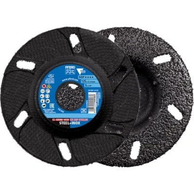 Bild av Pferd CC Grind® View, 5 tum x 7/8, SGP STEELOX VICTOGRAIN®, keramik Högpresterande slipskiva för aggressiv slipning Del 61158 (förpackning med 10)