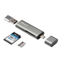 Bild av PNY R TC UA 3N1E01 RB minneskortläsare, USB adapter