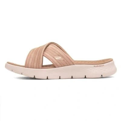 Bild av Skechers Dam Go Walk Flex Sandal Impressed Slide, Mullvadsbrunt, 36 EU