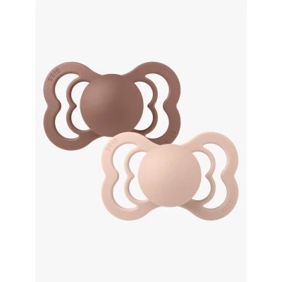 Bild av BIBS Supreme Napp 2 pack Latex Stl Symmetrisk, Woodchuck/Blush