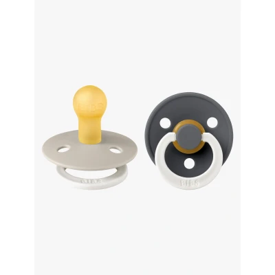 Bild av BIBS Colour Glow Napp 2 Pack Latex Stl 1, Sand/Iron