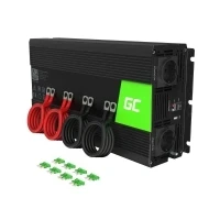 Bild av Green Cell DC AC omriktare 12 V 2000 Watt utgångskontakter: 2 svart