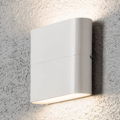 Bild av Konstsmide LED utomhusvägglampa Chieri 11 cm vit