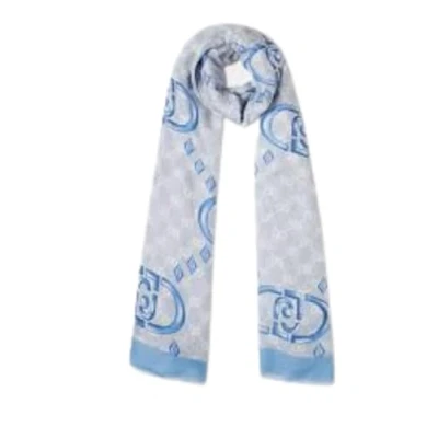 Bild av LIU JO Stole WITH LOGO Halsduk Light blue, Storlek: One Size, blue