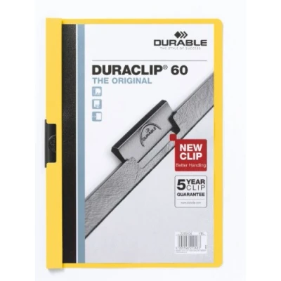 Bild av Durable 220904 KLÄMMAPP DURACLIP® 60, gul, 25 stycken